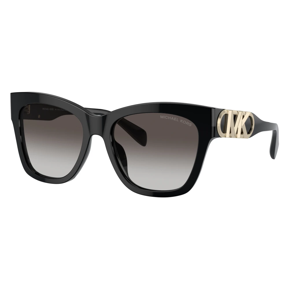 Michael Kors Unisex Black Empire Square Sunglasses