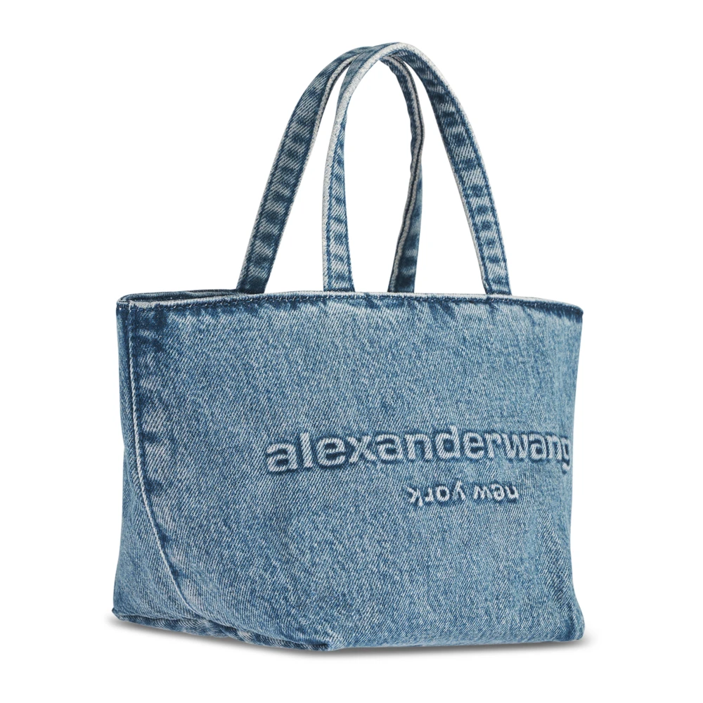 alexander wang Kleine Punch Tote Tas met Band Blue Dames