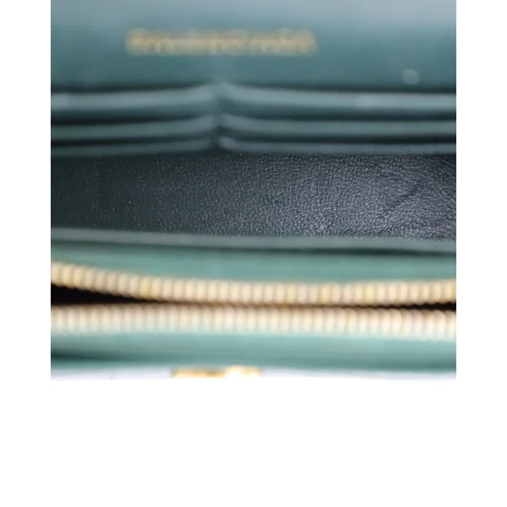 Balenciaga Vintage Pre-owned Leather crossbody-bags Green Dames