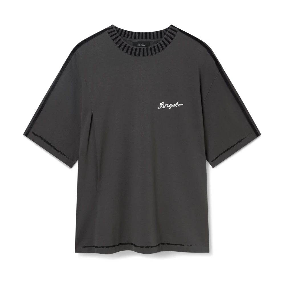 Axel Arigato Zee Relaxte T-shirt Gray Heren