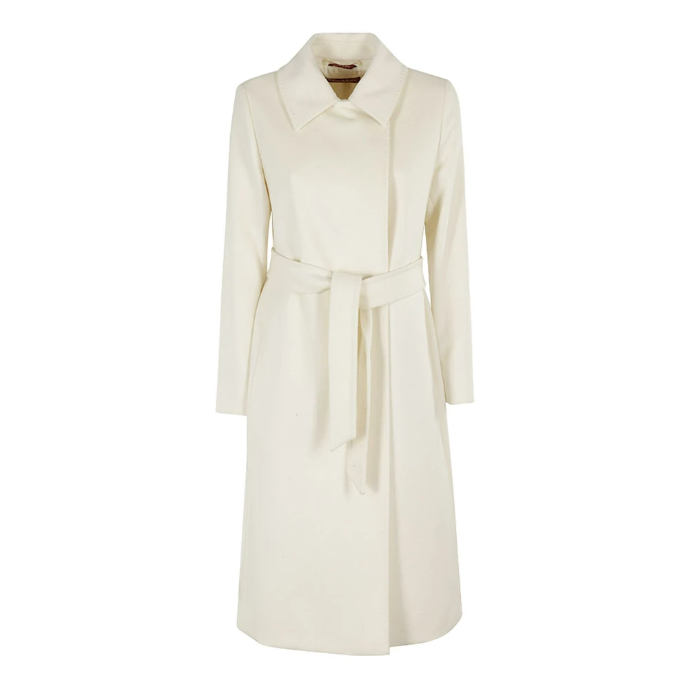 Max Mara Studio Witte wollen jas White Dames