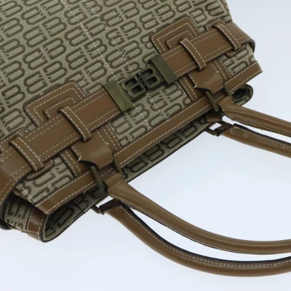 Balenciaga Vintage Pre-owned Canvas balenciaga-bags Beige Dames