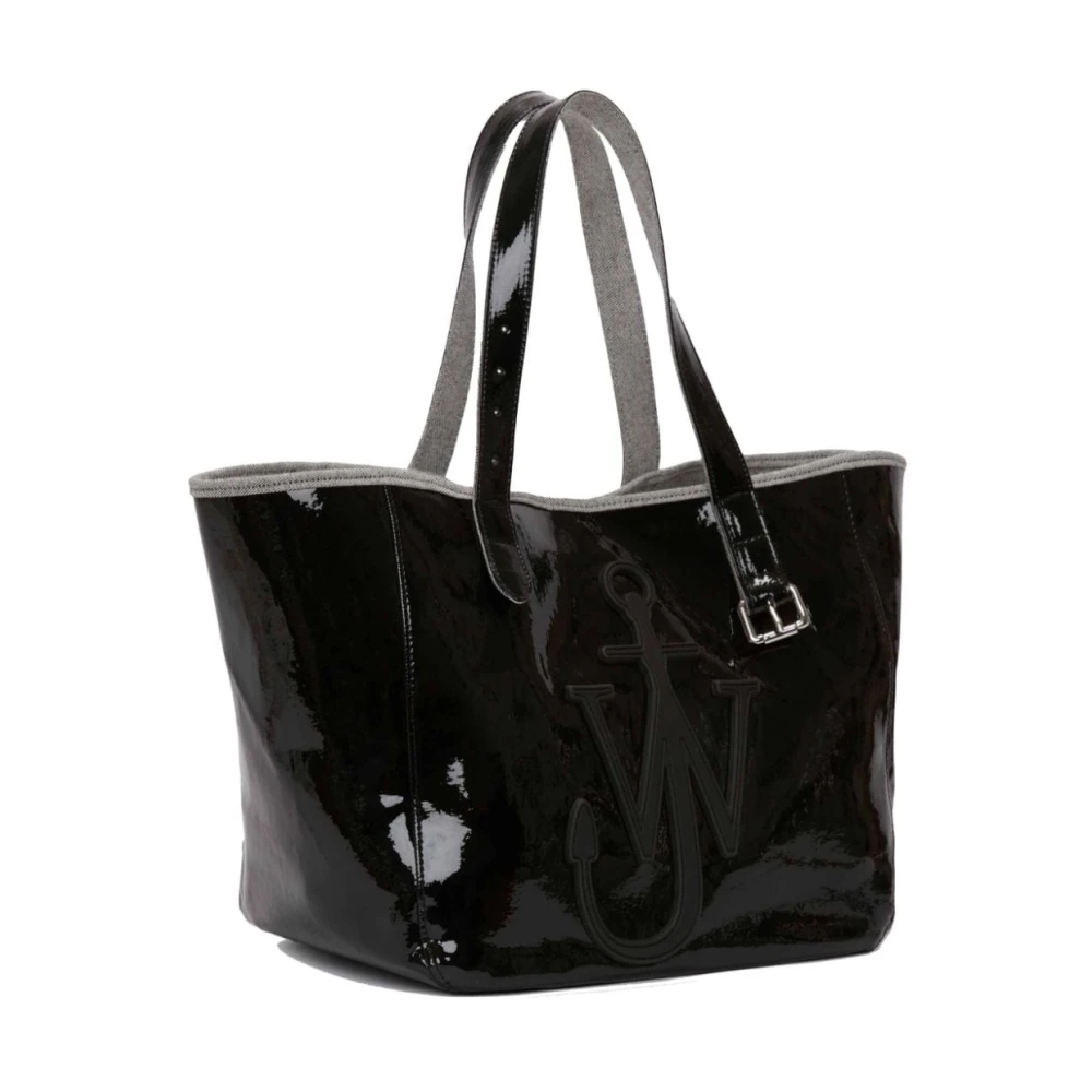 JW Anderson Zwarte Denim Tote Tas Black Dames