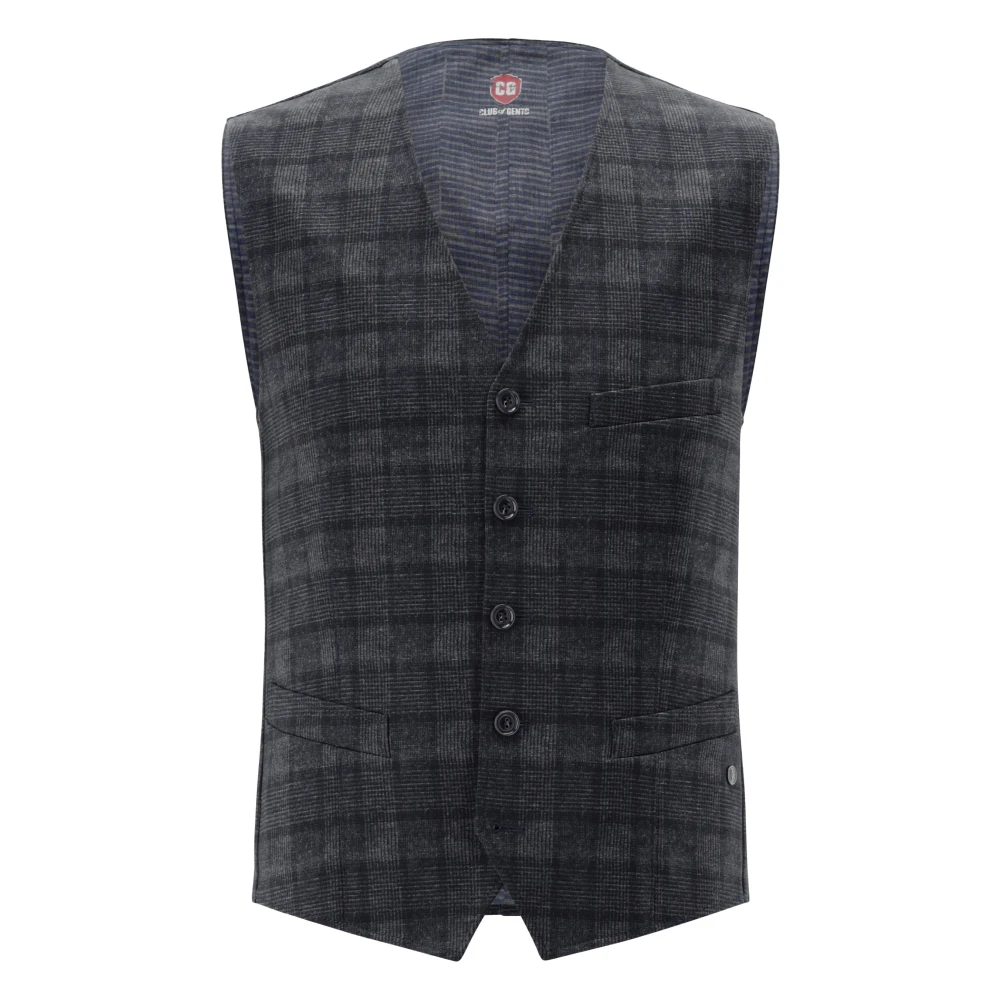 Club Of Gents Antraciet Gilets Mosley Stijl Multicolor Heren
