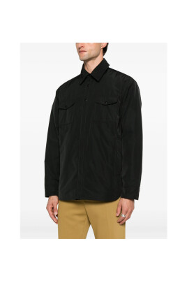 black-button-up-shirt-with-pockets