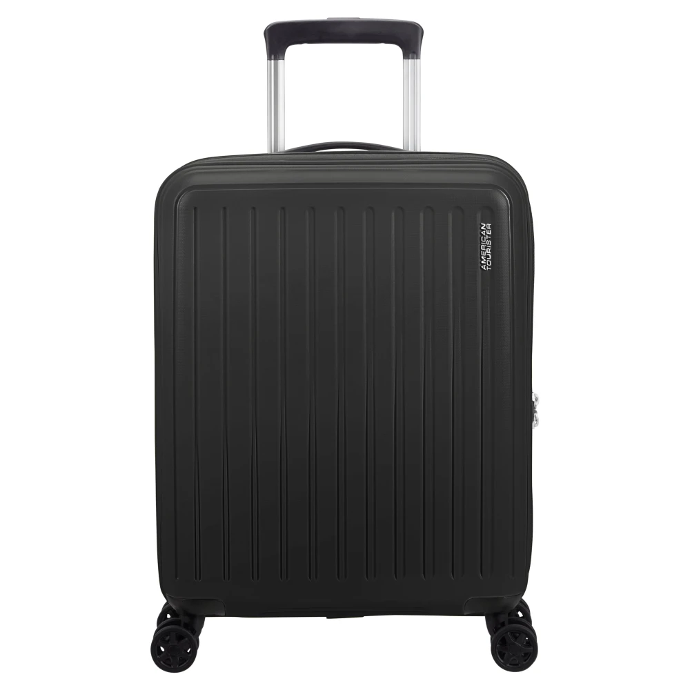 American Tourister Unisex Black Durable Cabin Suitcase With Tsa Lock