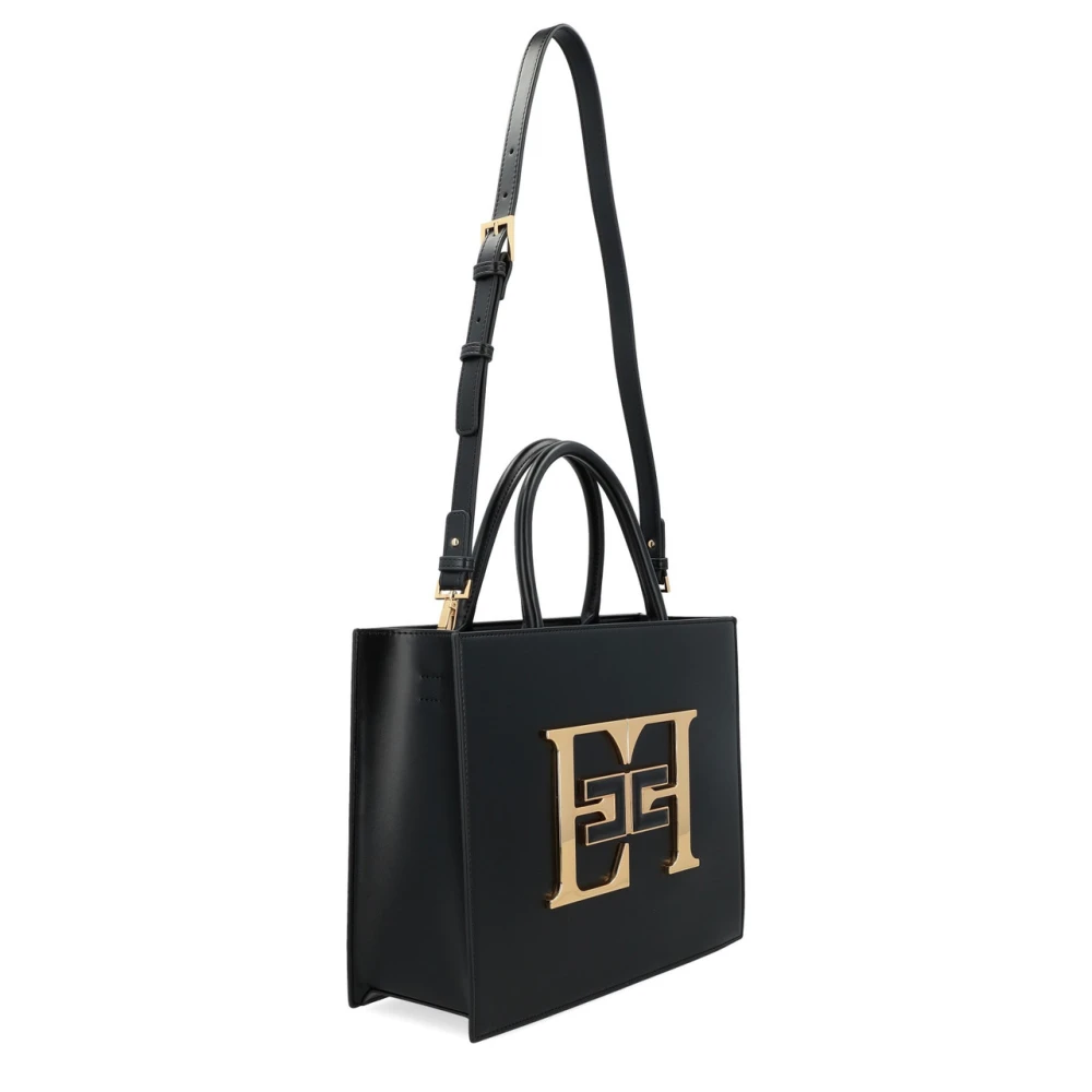 Elisabetta Franchi Zwarte Tas Bs05A46E2-110 Black Dames