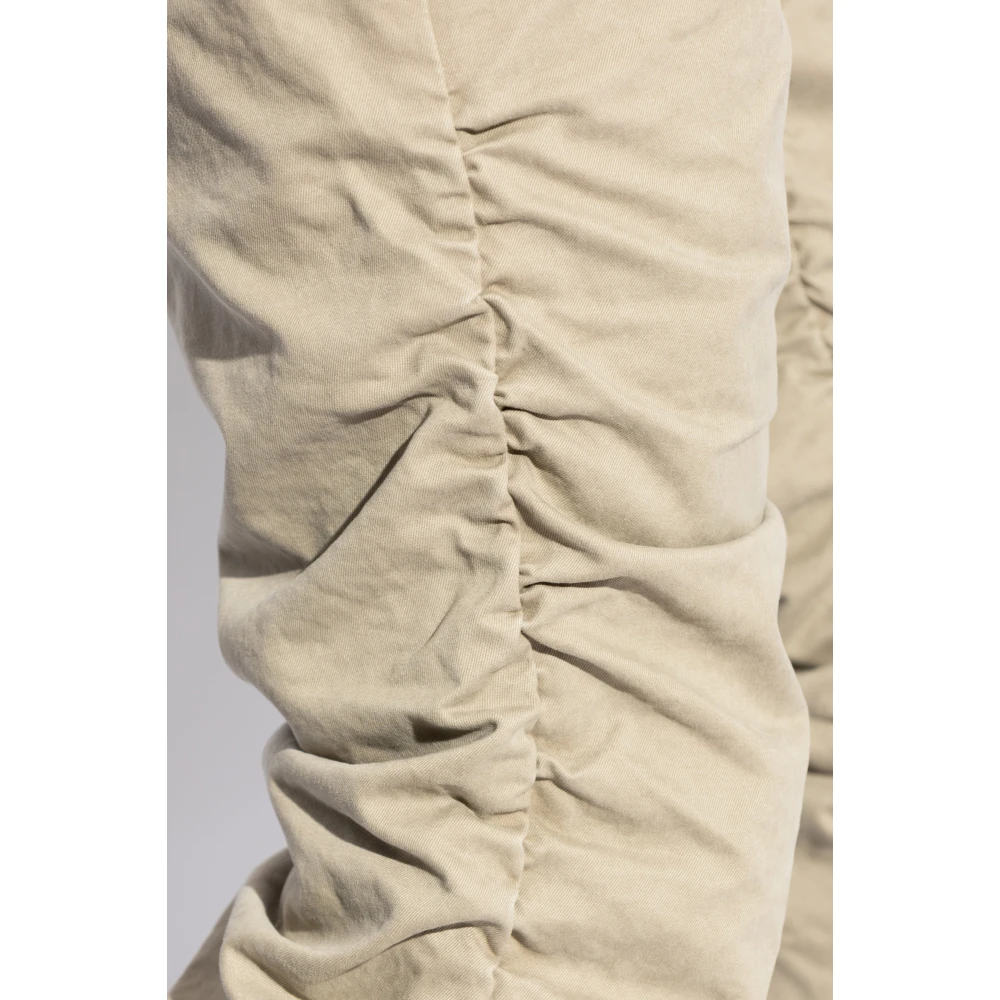 Misbhv Gerimpelde broek Beige Heren