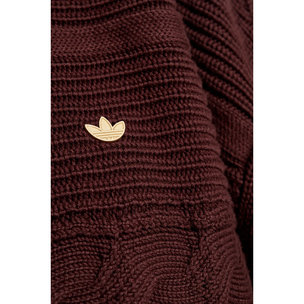 adidas Originals Turtleneck met logo Brown Dames