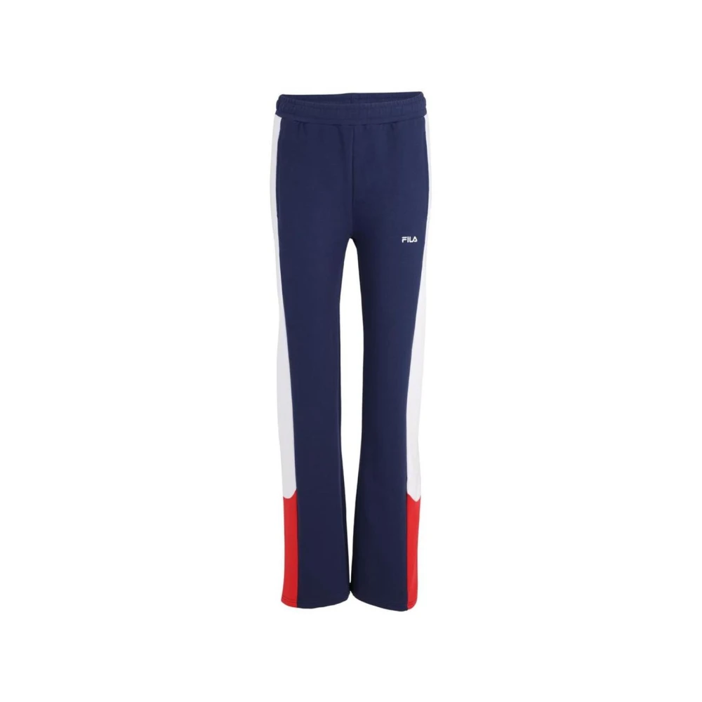 Fila Women's Blue Cotton Joggers Workout Pants