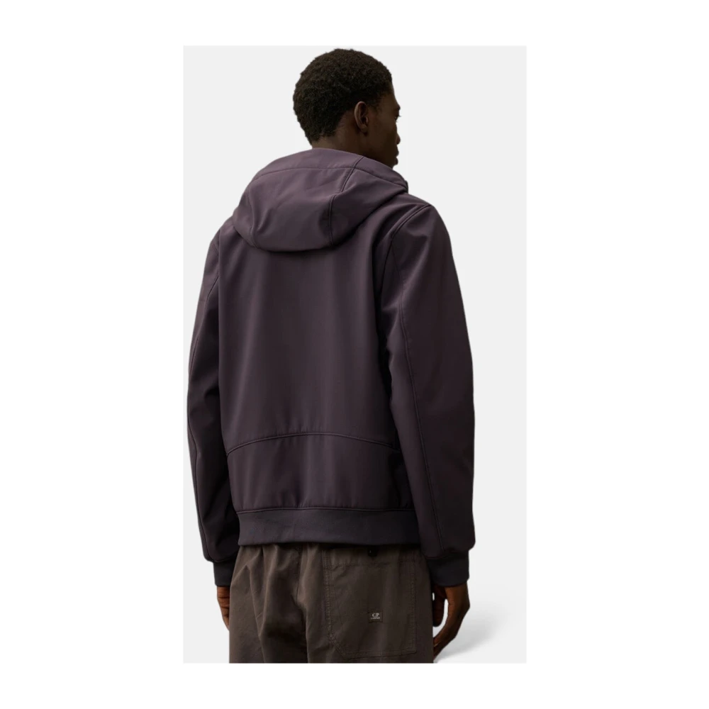 C.P. Company Paarse shell-jack met fleecevoering Purple Heren