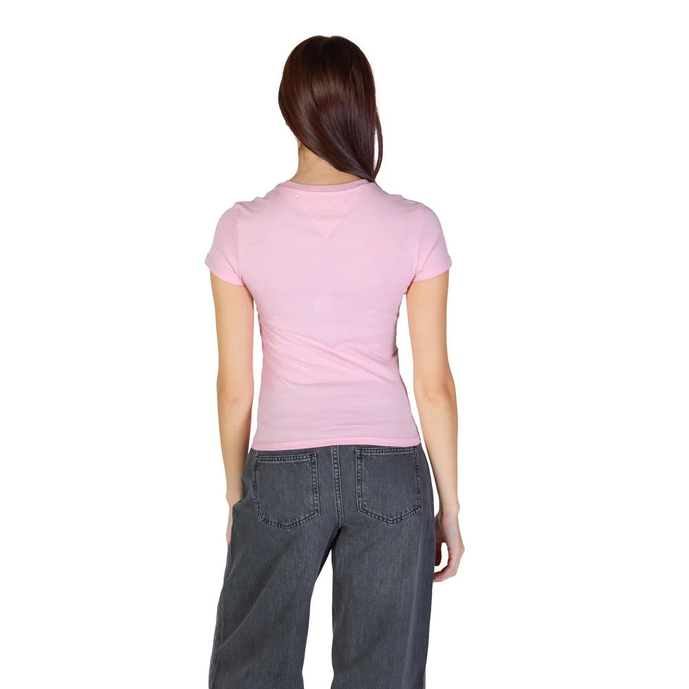 Tommy Jeans Multicolor Katoen Dames Tops & T-Shirt Pink Dames