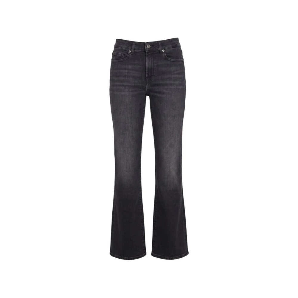 7 For All Mankind Donna Nero - Jeans A Zampa - Jeans - W26