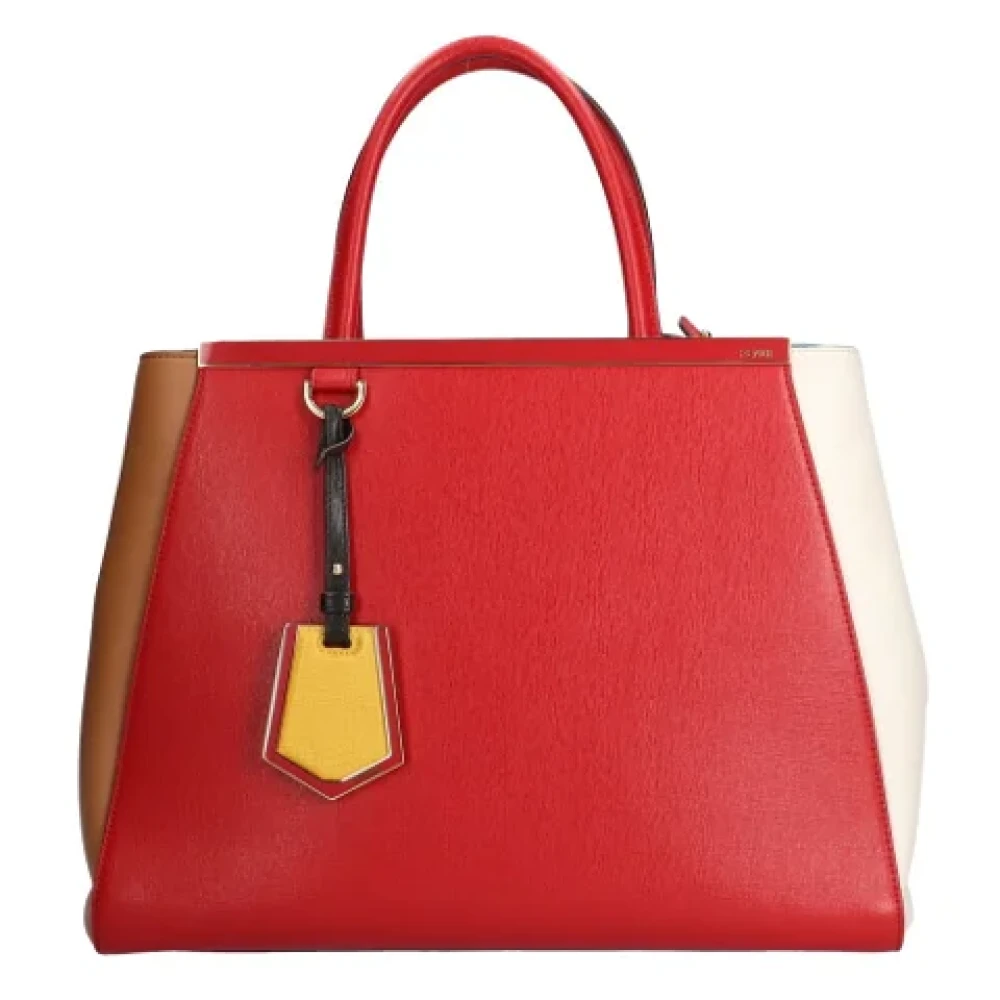 Fendi Vintage Pre-owned Leather shoulder-bags Red Dames