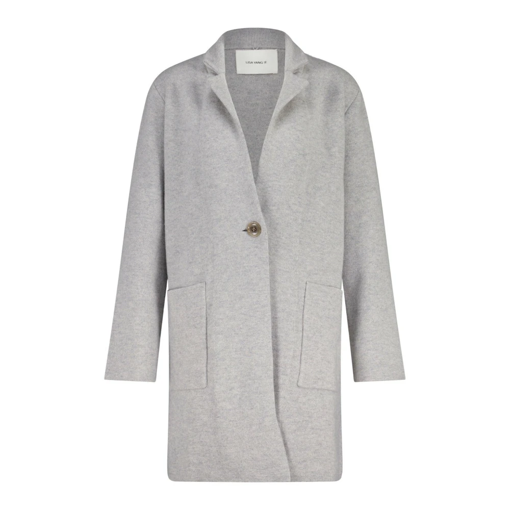 Lisa Yang Single-Breasted Coats Gray Dames