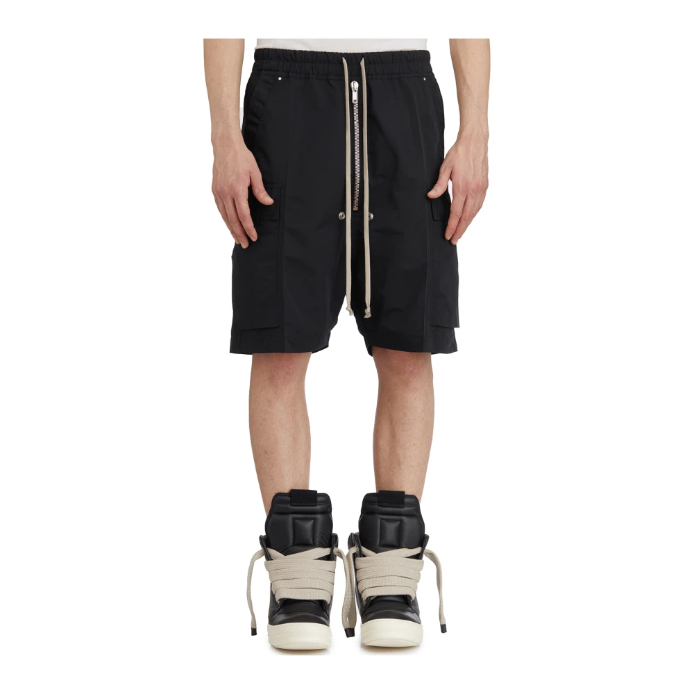 Rick Owens Cargo Bermuda Shorts Black Heren