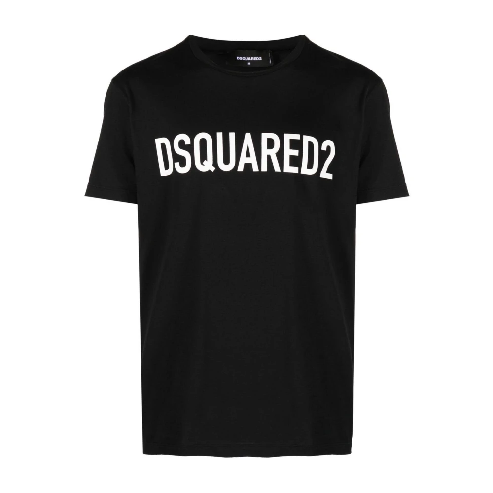 Dsquared2 Zwart Logo-print T-shirt Black Heren