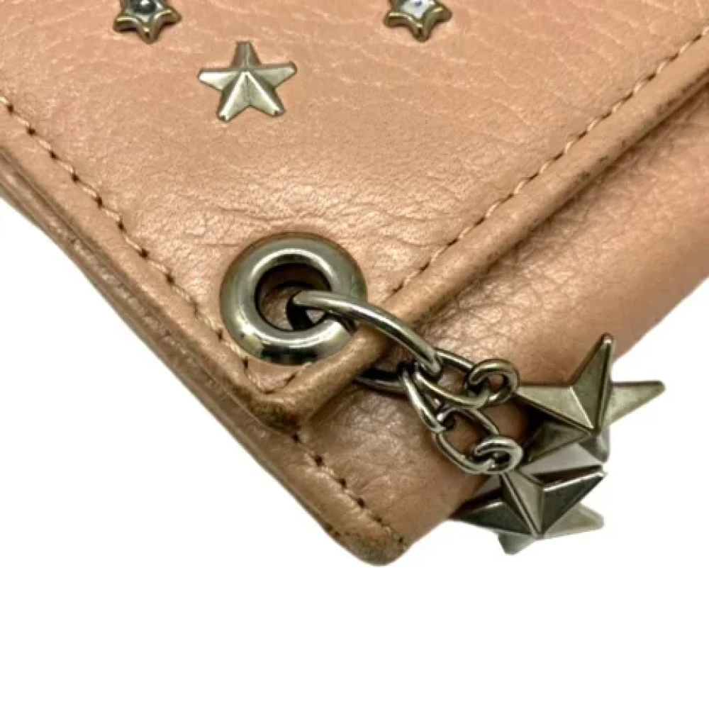 Jimmy Choo Pre-owned Leather wallets Pink Dames