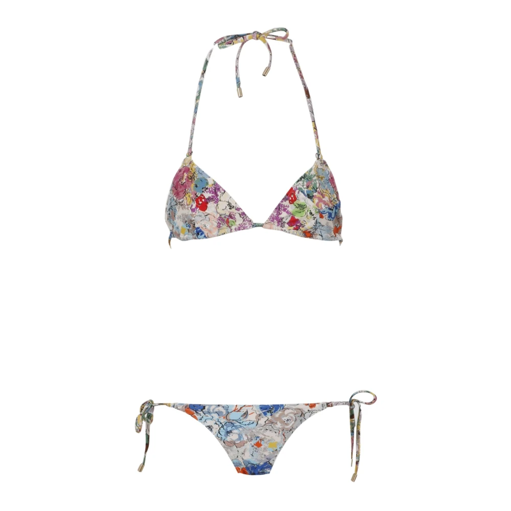 Zimmermann Bloemen Spliced Mini Tri Bikini Multicolor Dames