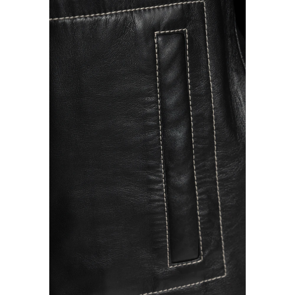 PS By Paul Smith Leren jas Black Dames