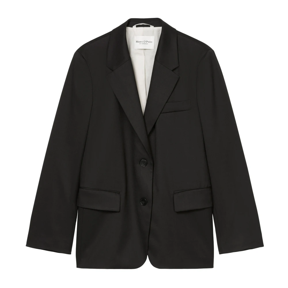 Marc O'Polo Vriendje blazer relaxed Black Dames