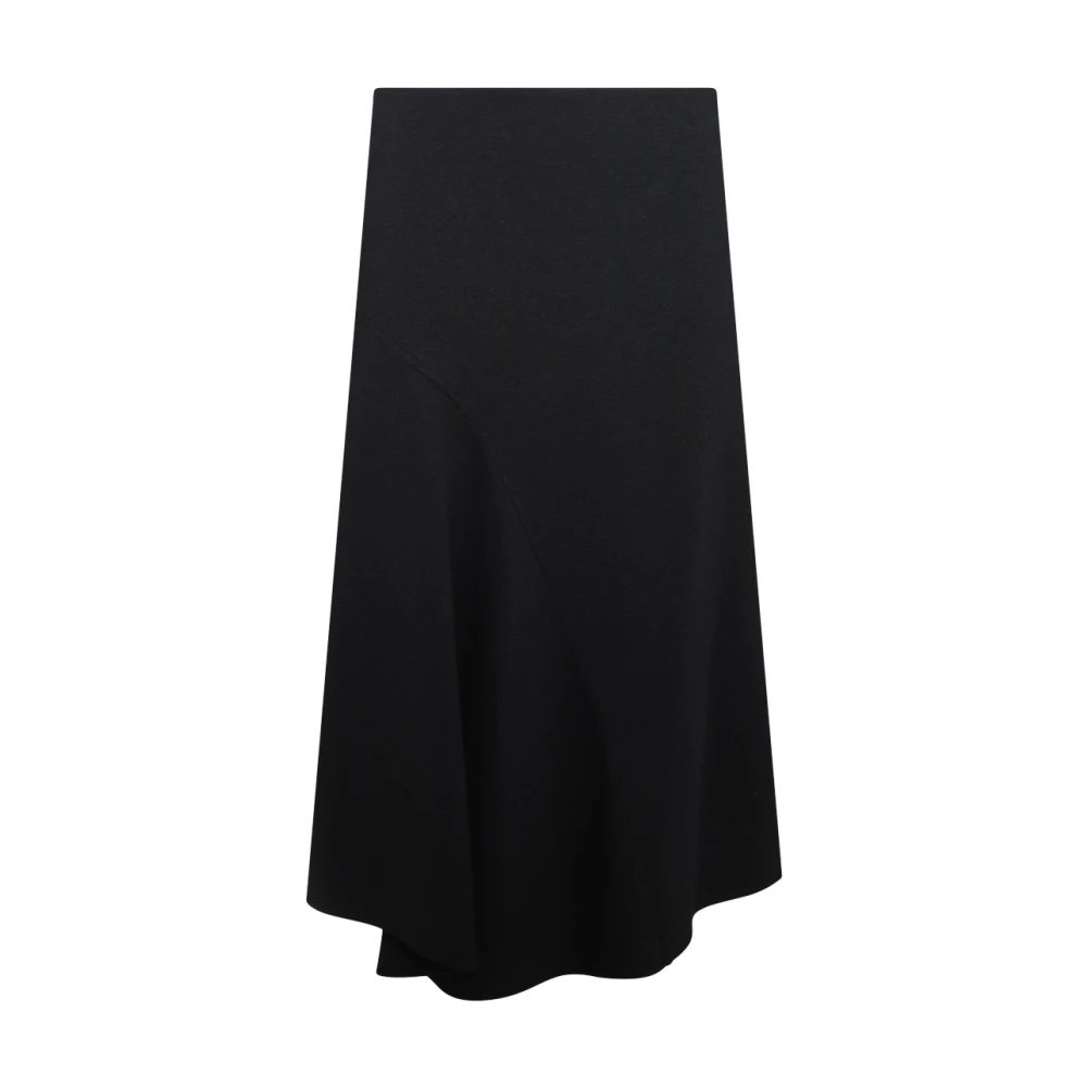 BRUNELLO CUCINELLI Antraciet Katoen Asymmetrische Midi Rok Gray Dames