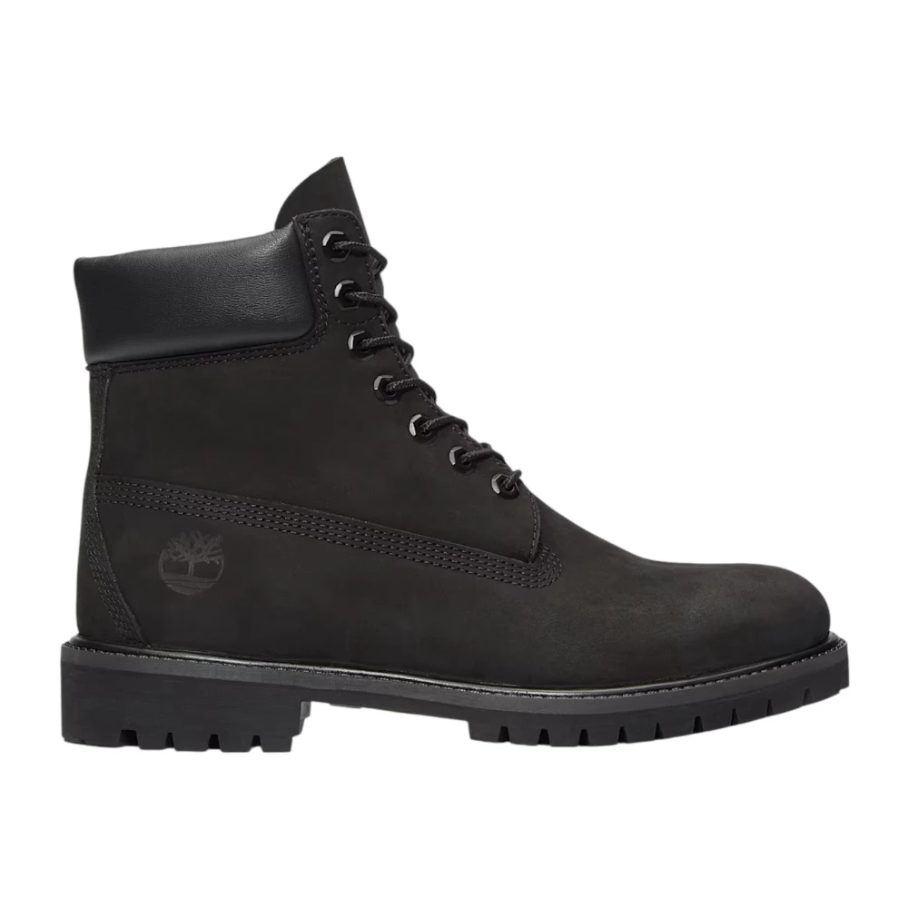 Timberland Men's Black Lace-Up Boots, 7 Uk, Premium 6-Inch Waterproof Boot