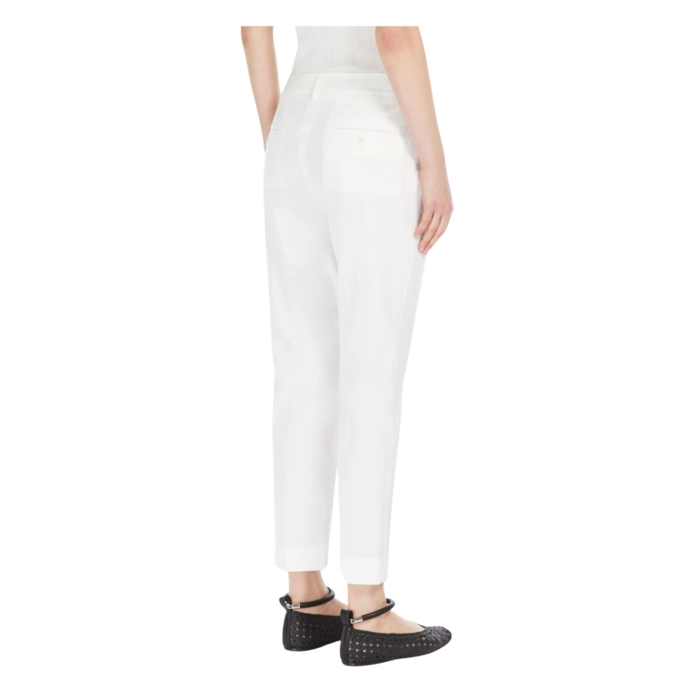 Max Mara Weekend Straight Trousers White Dames