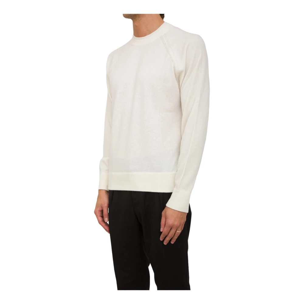 Paolo Pecora Wit Crewneck Shirt White Heren