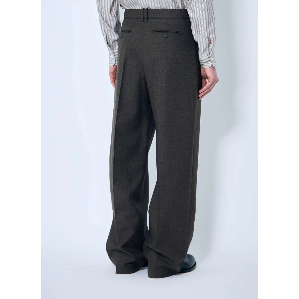 The Row Getailleerde wollen broek Brown Heren