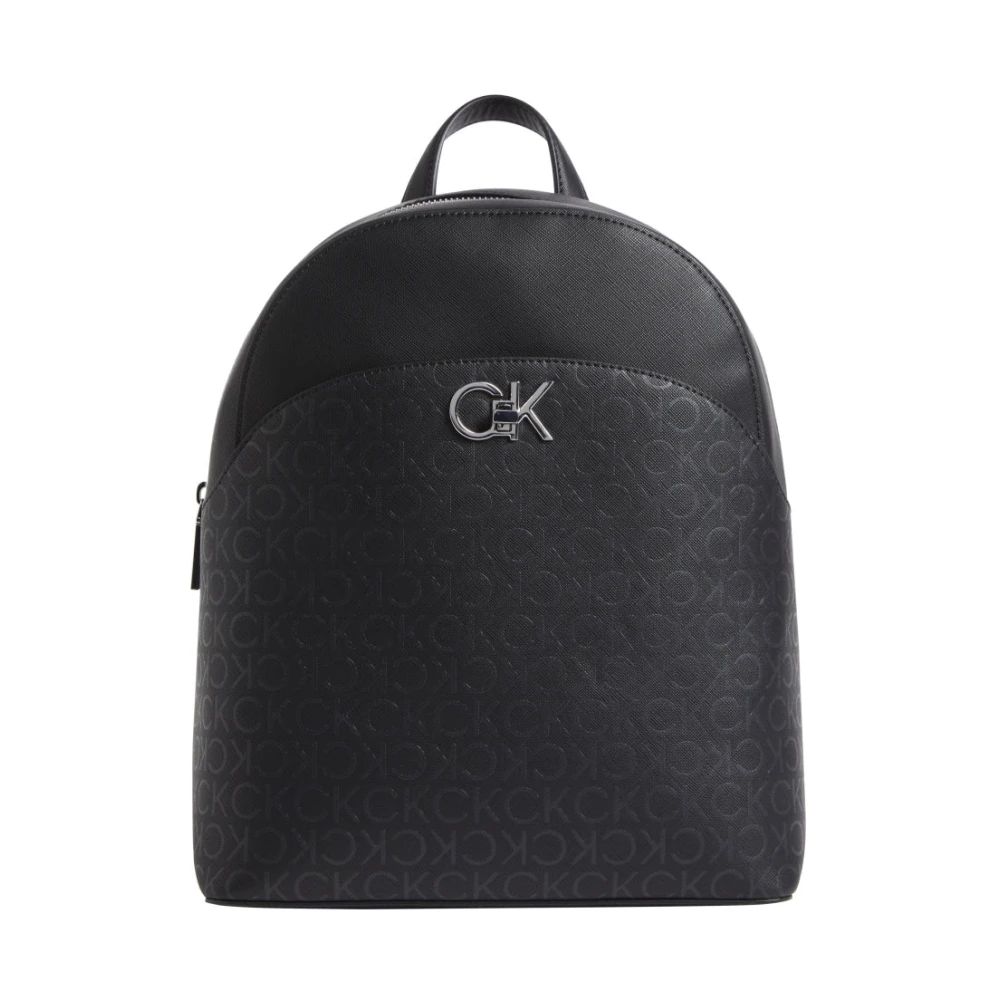 Calvin Klein Zwarte Dome Rugzak voor Vrouwen Black Dames