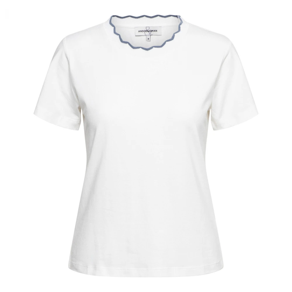 &Co Woman T-shirt met ronde hals White Dames