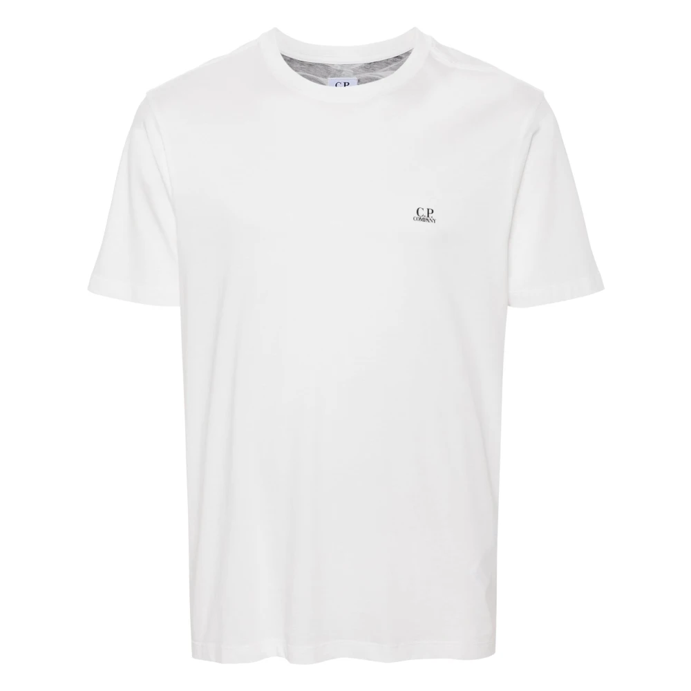 C.P. Company Katoenen T-shirt met Logo Print White Heren