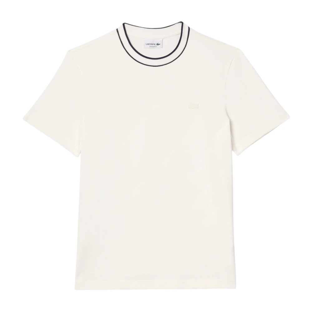 Lacoste Casual Katoenen T-Shirt voor Mannen White Heren