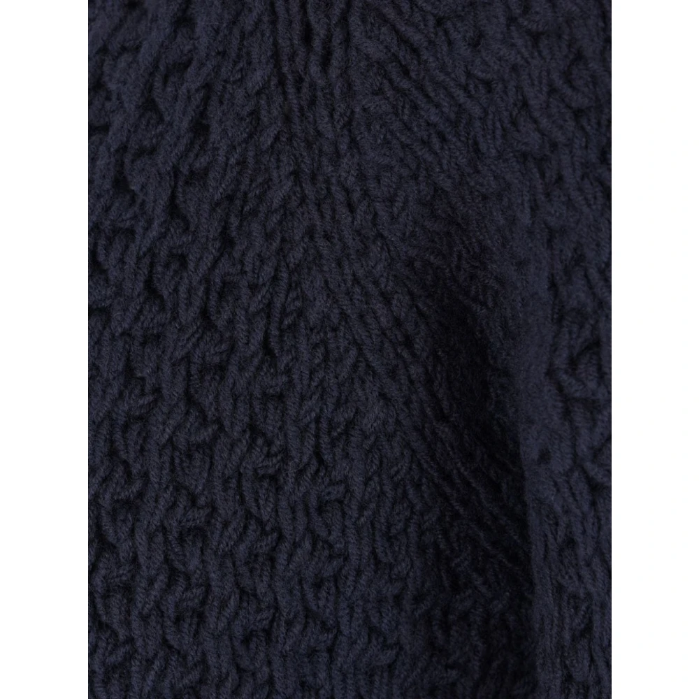Undercover Navy Blauwe Gebreide Trui Blue Heren