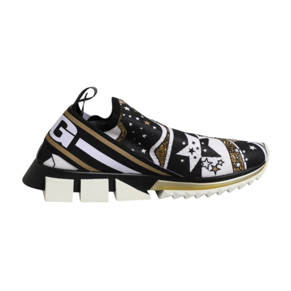 Dolce & Gabbana Herr Multicolor Skor 41 Eu, Multifärgade Låga Topp Sneakers Med Logotyp
