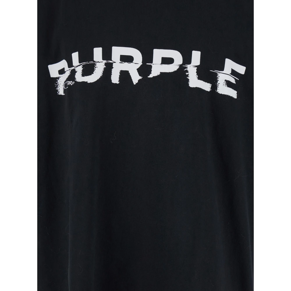 Purple Brand Jersey Oversized T-shirts en Polos Black Heren
