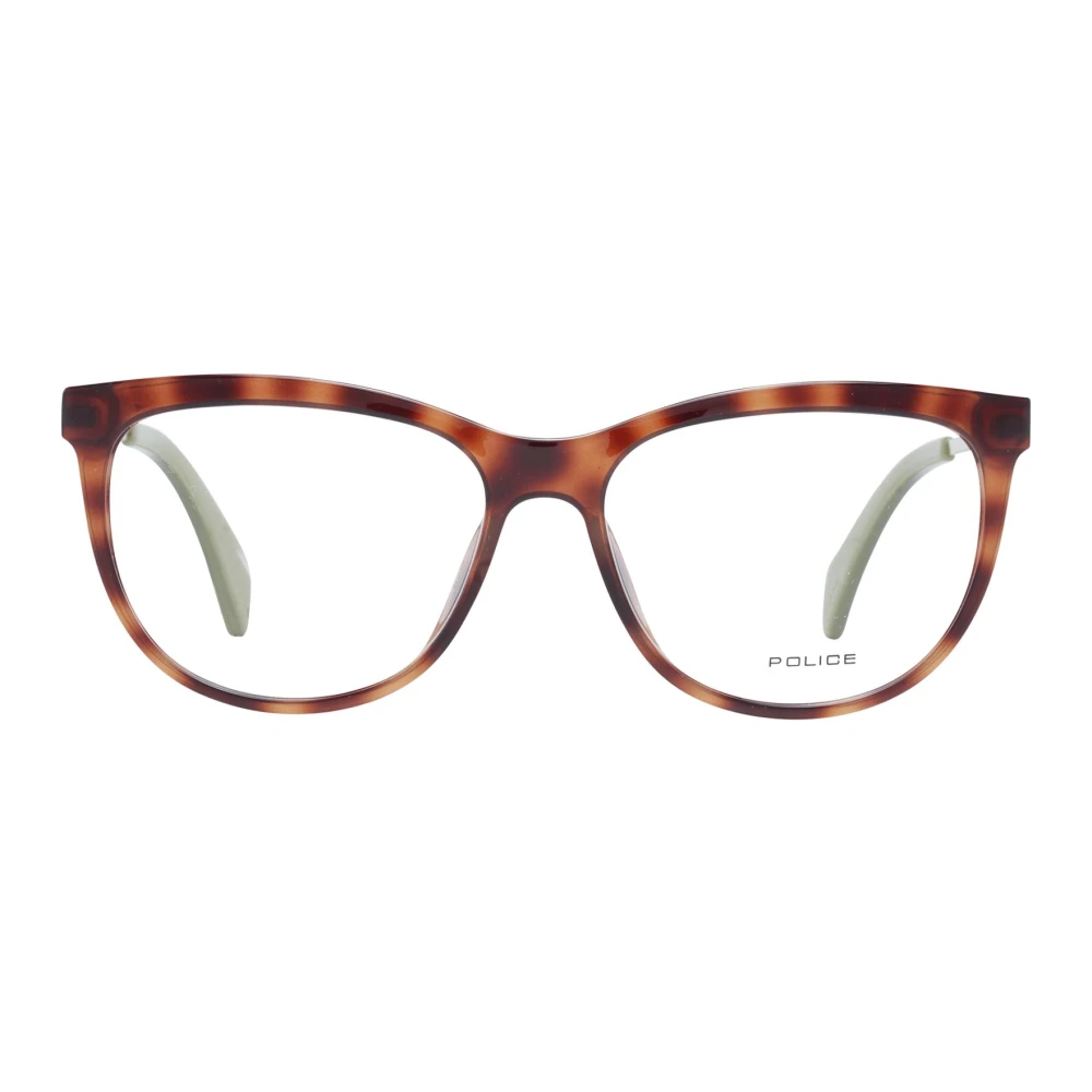Police Bruine Dames Metalen Plastic Optische Brillen Brown Dames