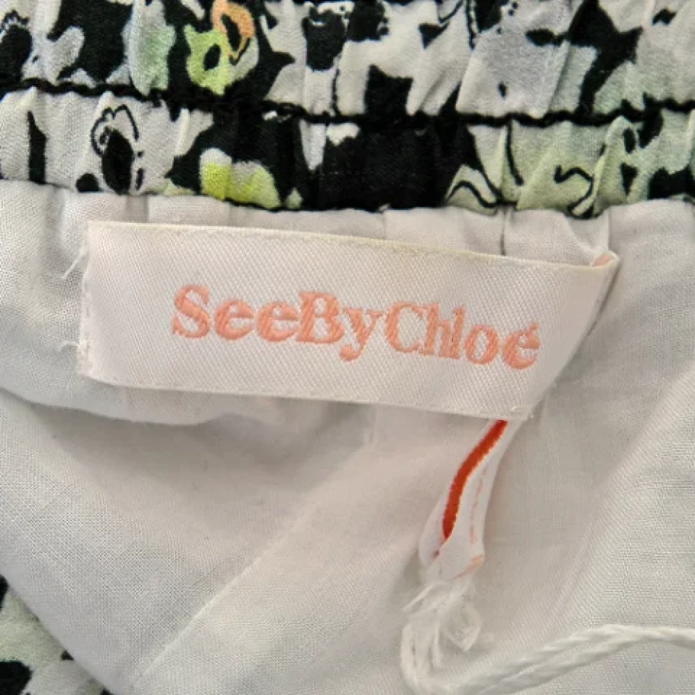 Chloé Pre-owned Fabric bottoms Multicolor Dames