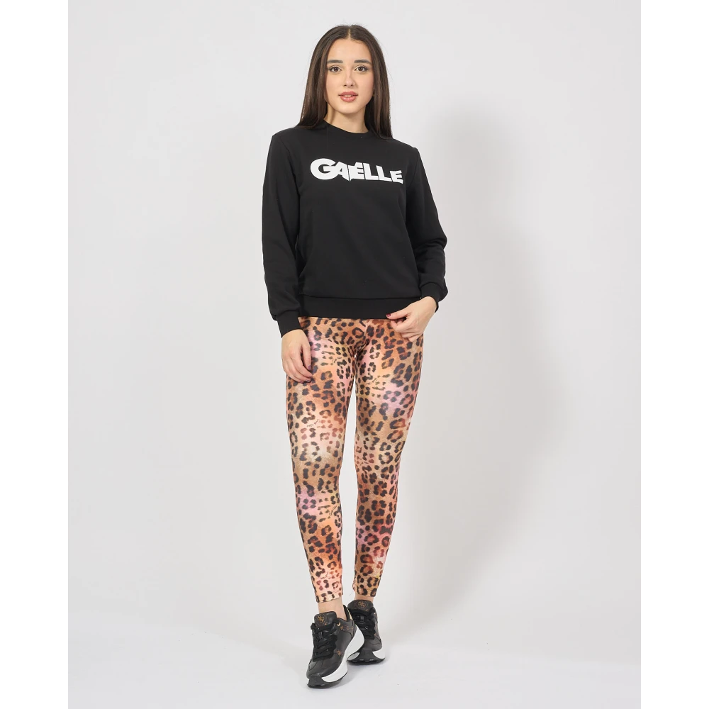 Gaëlle Paris Zwarte trui met voorlogo Black Dames