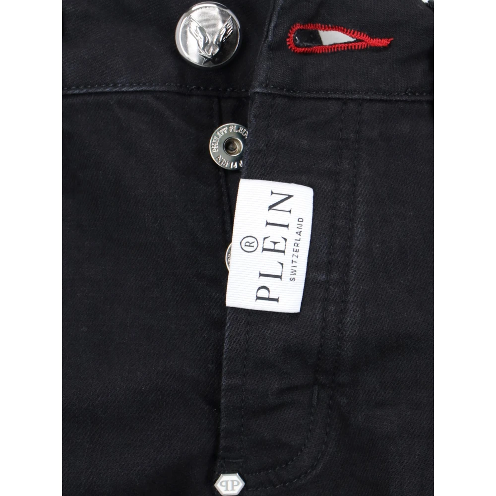 Philipp Plein Stijlvolle Denim Jeans voor Mannen Black Heren