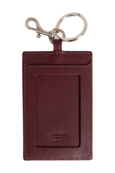 Brown Leather Keychain