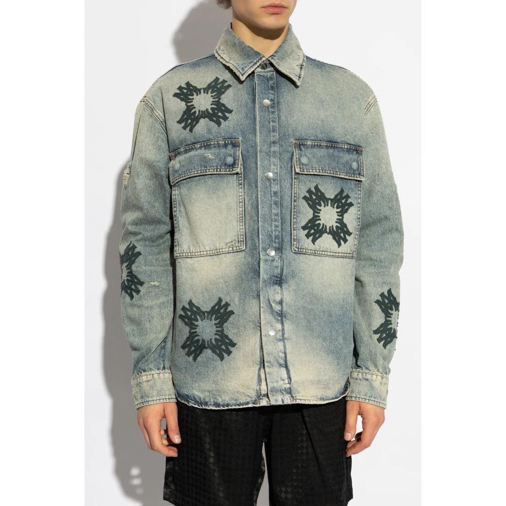 Amiri Oversized denim shirt Blue Heren