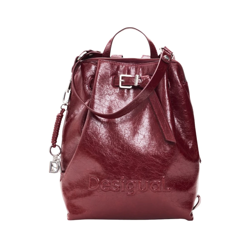 Desigual Donna Rosso - Zaino Medio - Bags - One Size