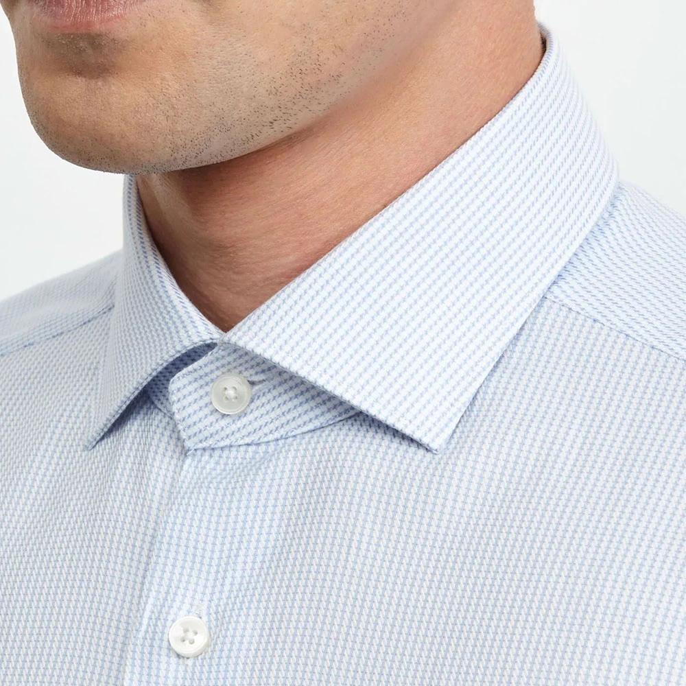 Xacus Klassieke Evolution Fit Shirt Blauw Blue Heren