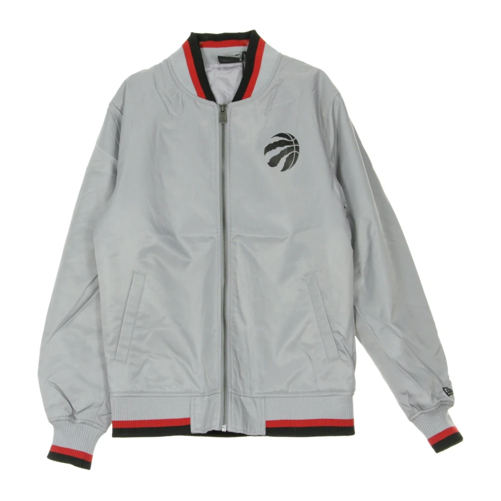 New Era Men's Gray Nba Team Varsity Bomber Jacket