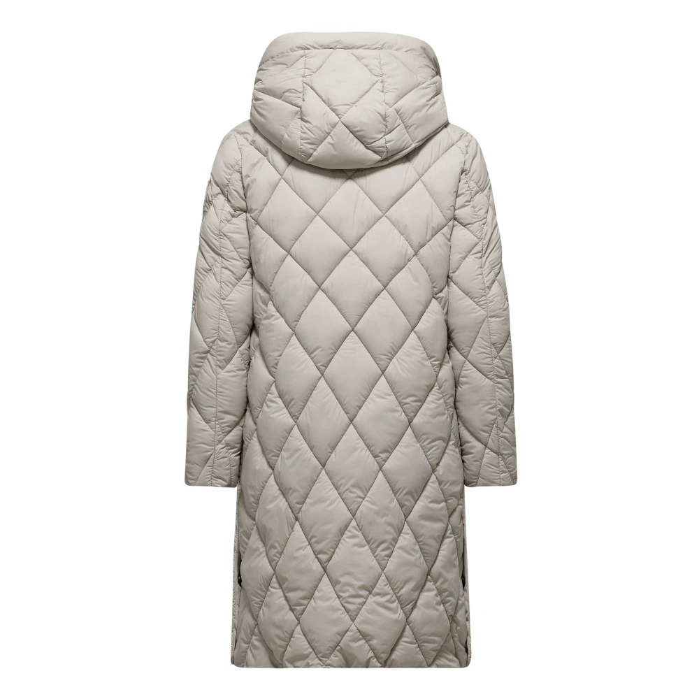 BomBoogie Diamantgestikte Hooded Donsjas Gray Dames