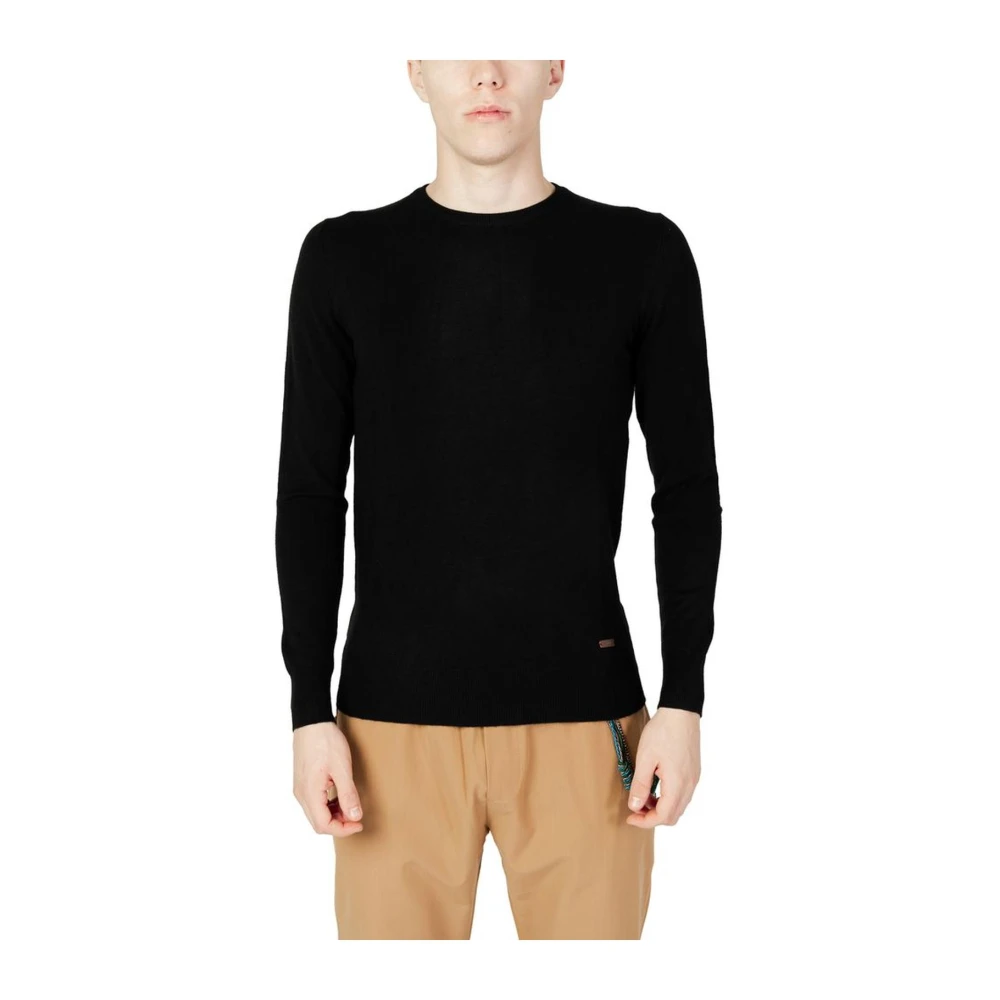 Gianni Lupo Zwarte Acryl Blend Herentrui Black Heren