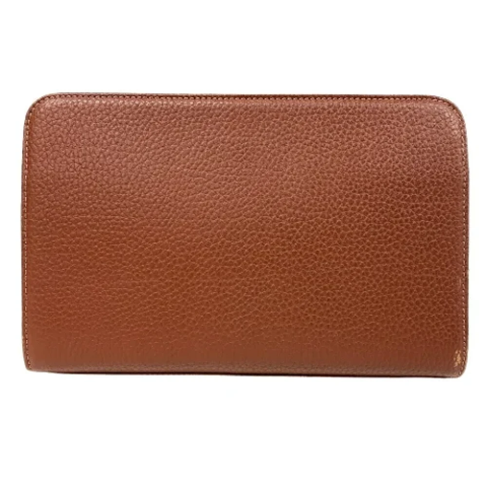 Burberry Vintage Pre-owned Leather clutches Brown Dames