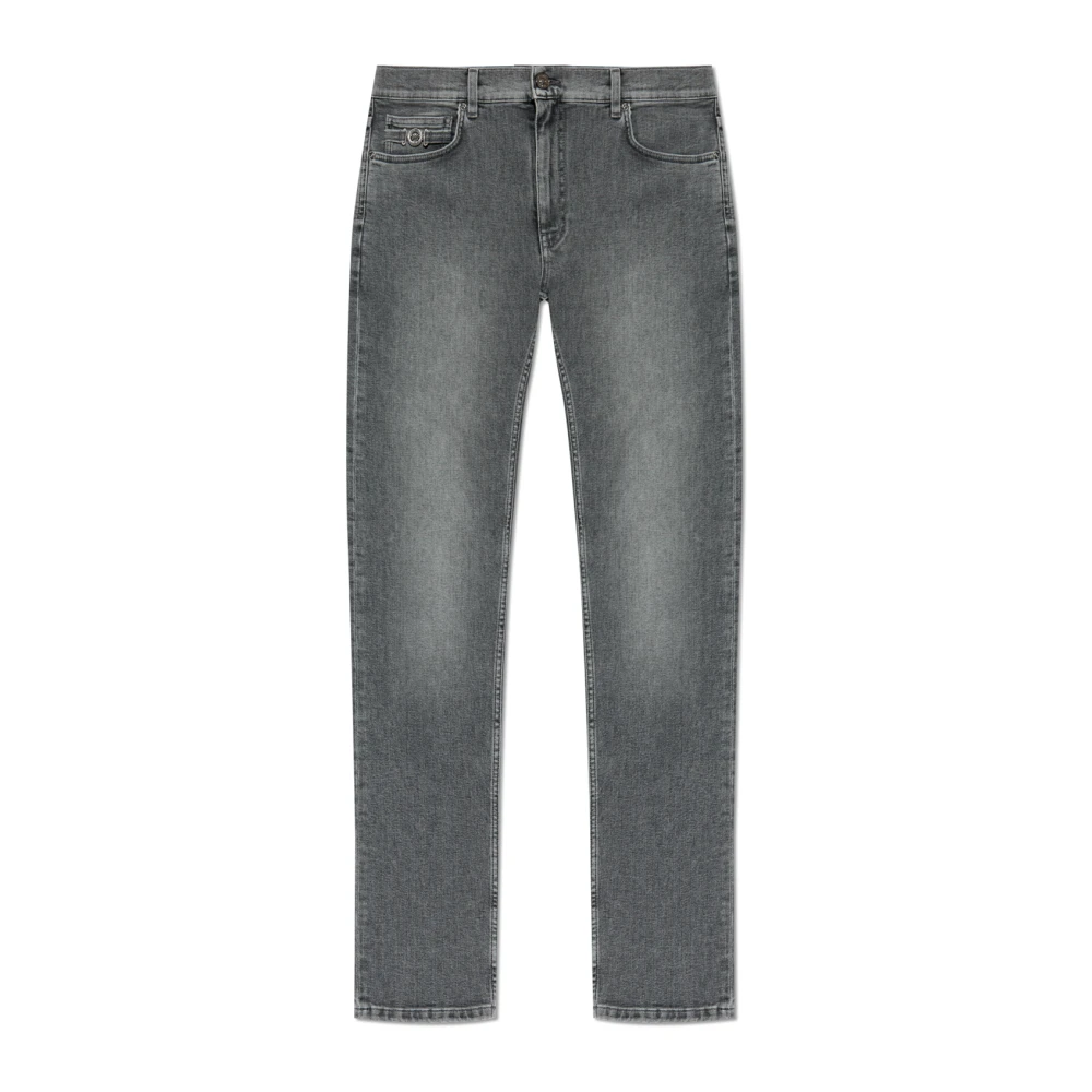Versace Jeans met toelopende pijpen Gray Heren